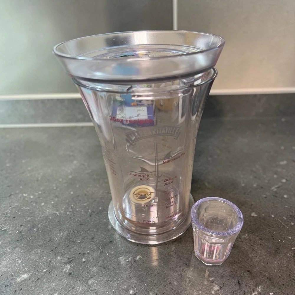 MARGARITAVILLE Frozen Concoction Maker Recipe 2Pc Cup Replacement Part with Shot